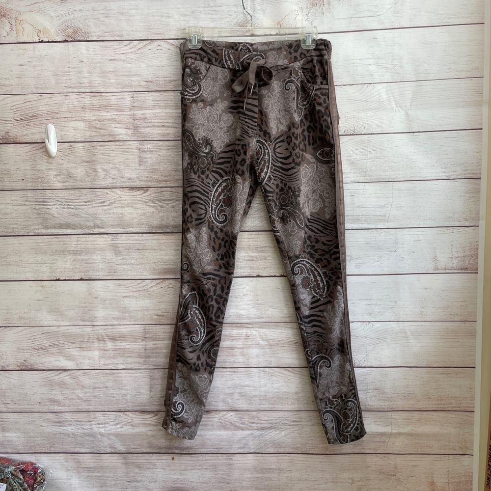 VENTI6 BROWN‎ PRINT PANTS